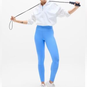 Athleta Interval Perforated Tight in Cornflower!